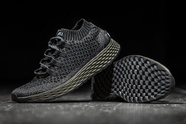 Nobull Knit Runner Men's Running Shoes Black Dark Green | Australia (YP8560)